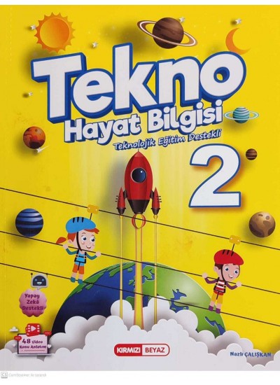 KIRMIZI BEYAZ YAYINLARI 2. SINIF TEKNO TEKNOLOJİK EĞİTİM DESTEKLİ HAYAT BİLGİSİ 