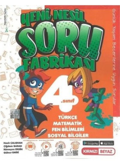 KIRMIZI BEYAZ YAYINLARI 4. SINIF EFSANE SORU FABRİKASI