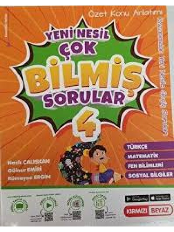 KIRMIZI BEYAZ YAYINLARI 4. SINIF YENİ NESİL ÇOK BİLMİŞ SORULAR…