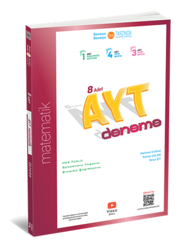ÜÇDÖRT BEŞ YAYINLARI AYT MATEMATİK 8 Lİ DENEME GÜNCEL BASKI…