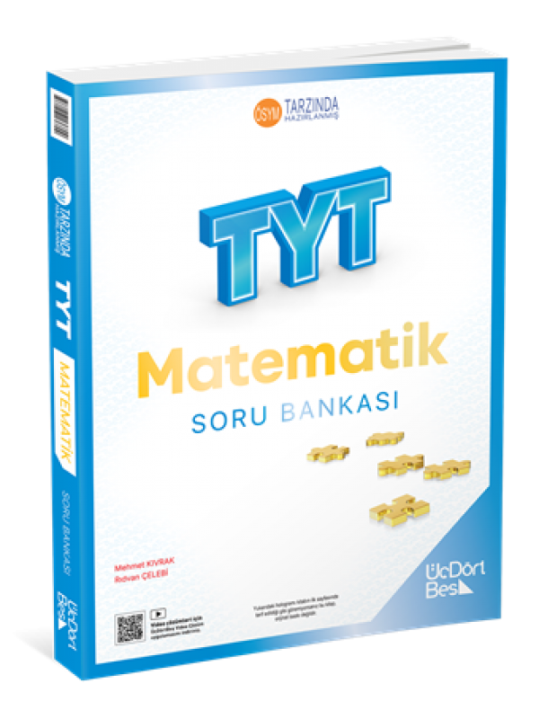 ÜÇDÖRT BEŞ YAYINLARI TYT MATEMATİK SORU BANKASI GÜNCEL BASKI…