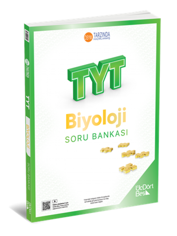 ÜÇDÖRT BEŞ YAYINLARI TYT BİYOLOJİ SORU BANKASI GÜNCEL BASKI…