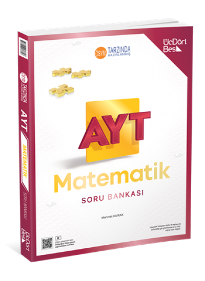 ÜÇDÖRT BEŞ YAYINLARI AYT MATEMATİK SORU BANKASI GÜNCEL BASKI