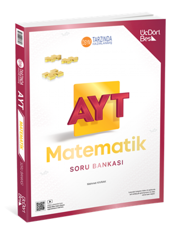 ÜÇDÖRT BEŞ YAYINLARI AYT MATEMATİK SORU BANKASI GÜNCEL BASKI…