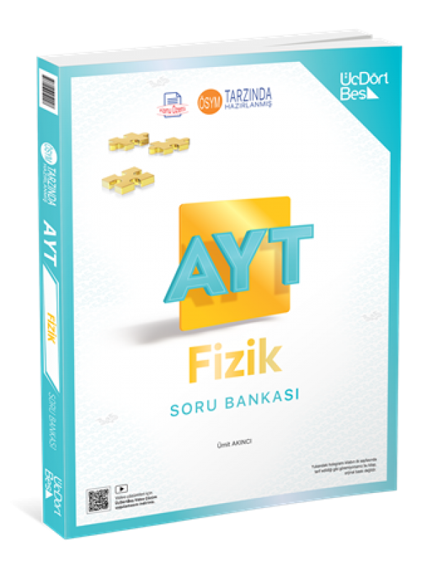 ÜÇDÖRT BEŞ YAYINLARI AYT FİZİK SORU BANKASI GÜNCEL BASKI…