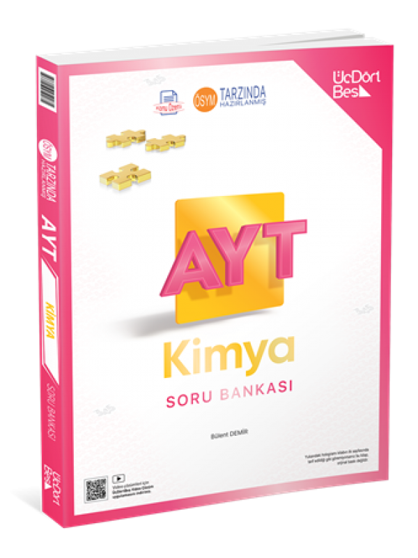 ÜÇDÖRT BEŞ YAYINLARI AYT KİMYA SORU BANKASI GÜNCEL BASKI…