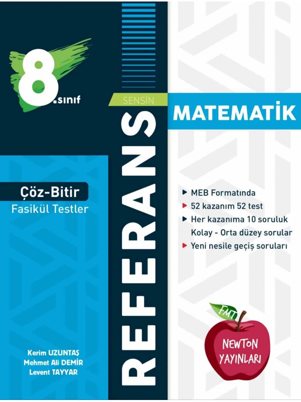  NEWTON YAYINLARI 8.SINIF REFERANS ÇÖZ BİTİR  FASİKÜL TESTLER MA…