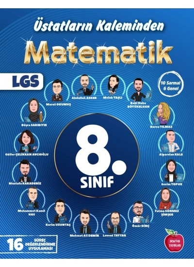 NEWTON YAYINLARI 8.SINIF ÜSTATLARIN KALEMİNDEN YILLIK 16 SÜREÇ DEĞERLENDİRME MATEMATİK